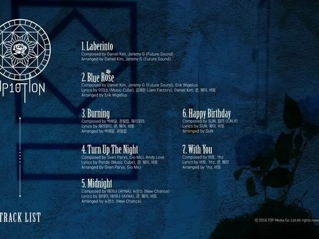カムバックD-3のUP10TION、「Laberinto」トラックリストを公開