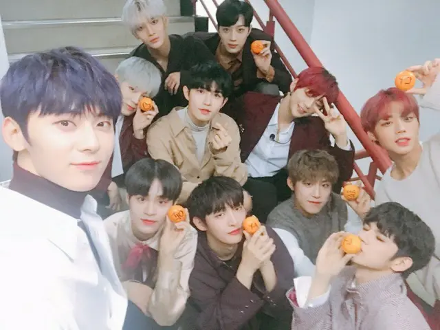 、、【T公式】Wanna One、みかんと共に過ごす寒い冬。