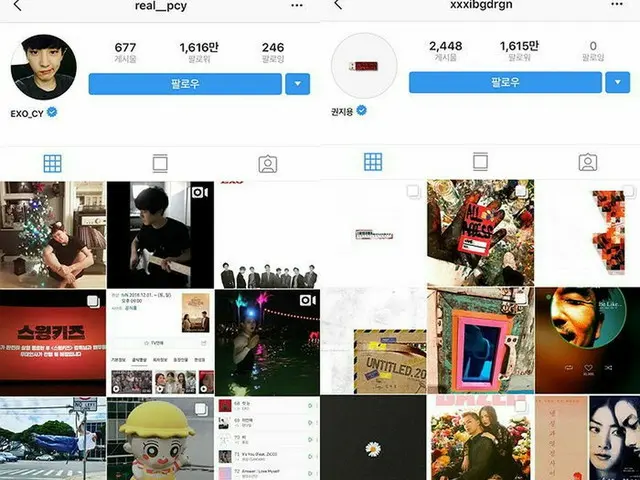 EXO CHANYEOL、BIGBANG G-DRAGONを超えてインスタグラムのフォロワー数1位に。