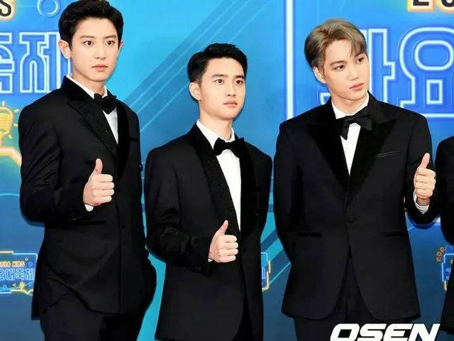 EXO、「2018 KBS 歌謡大祝祭」レッドカーペット行事に出席。