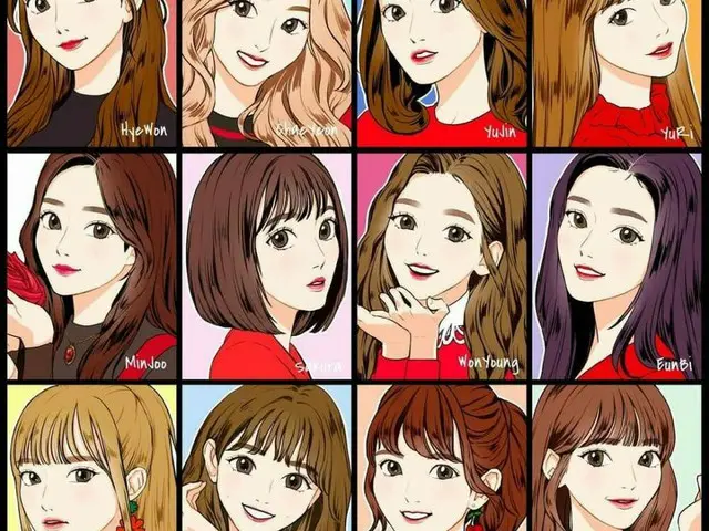 IZ*ONE、「似顔絵」が韓国で話題