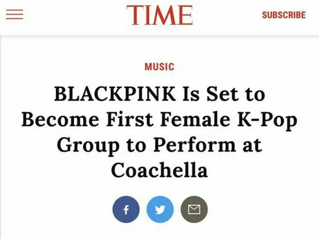 BLACKPINK、アメリカ最大の音楽フェスティバル「コーチェラ(Coachella)」出演