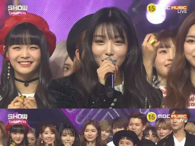 チョンハ、MBC MUSIC「Show Champion」で1位