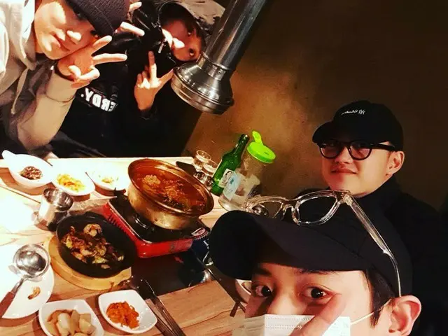【G公式】EXO_Chanyeol、KAIの誕生日を祝う。