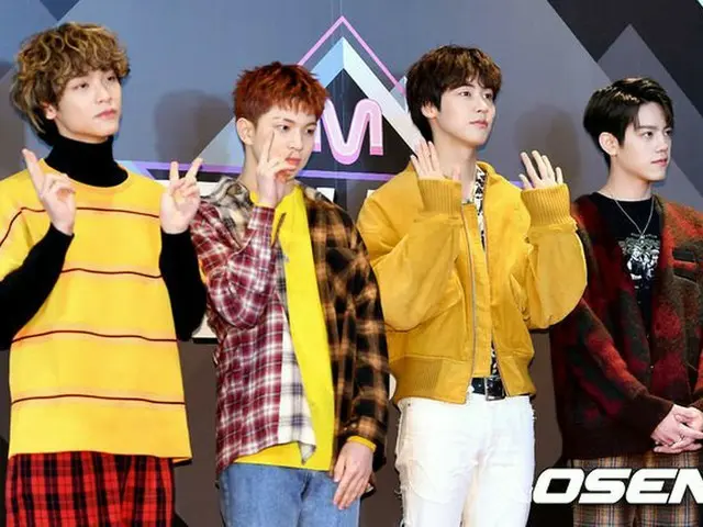 N.Flying、Mnet「M COUNTDOWN」生放送前のフォトウォールに出席