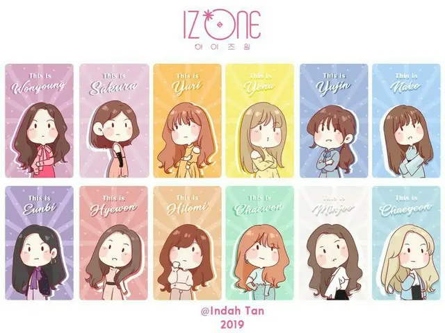IZ*ONE のファンアート