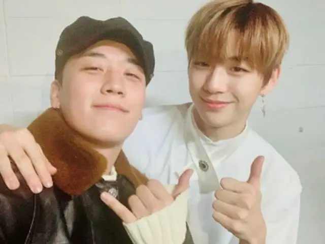 Wanna One カン・ダニエル、BIGBANG V.Iとの写真を公開
