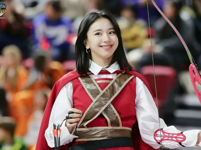 TWICE チェヨン、旧正月SP「アイドル陸上大会」でのアーチェリー衣装の公式写真が公開