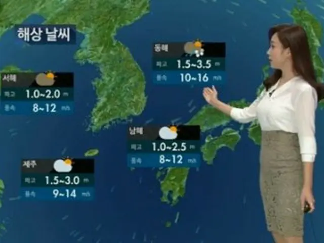 ニュース番組で前日の天気予報を伝える放送事故