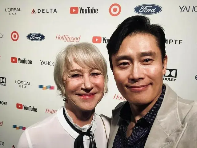 【G公式】「ビョン様」イ・ビョンホン、ヘレン・ミレンとの2ショットを公開。