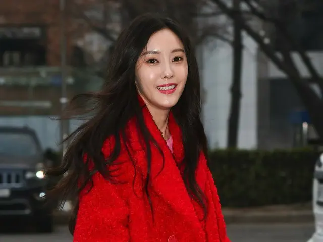 T-ARA ヒョミン、ミュージックバンク出勤中