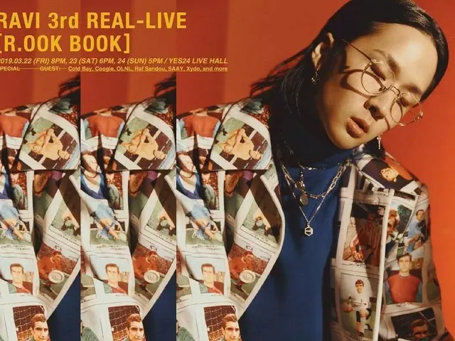 、、【G公式】VIXX、RAVI 3rd REAL-LIVE [R.OOK BOOK] POSTER 公開。