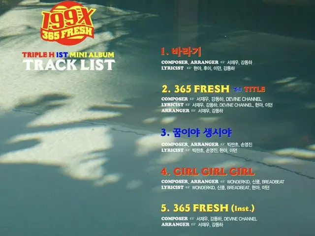 4Minute 出身ヒョナ、Pentagon 参加のTriple H、1ST MINI ALBUM [199X] TRACK LIST公開。