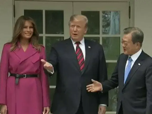 韓国大統領、アメリカ訪問中
