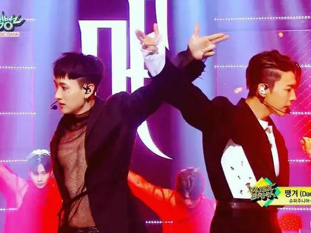 【G公式】SUPER JUNIOR_ウニョク、KBS「ミュージックバンク」での写真を公開