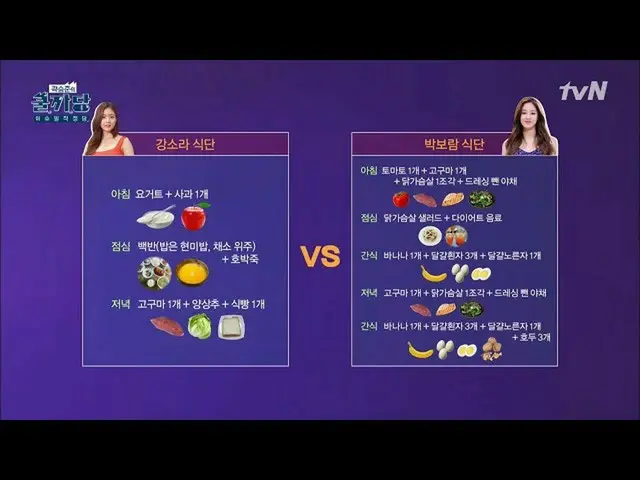 、、【公式tvn】女優カン・ソラ VS 歌手パク・ボラム、「ダイエット・ワールドカップ」の勝者は？ COOLKKADANG 190424 EP.308   