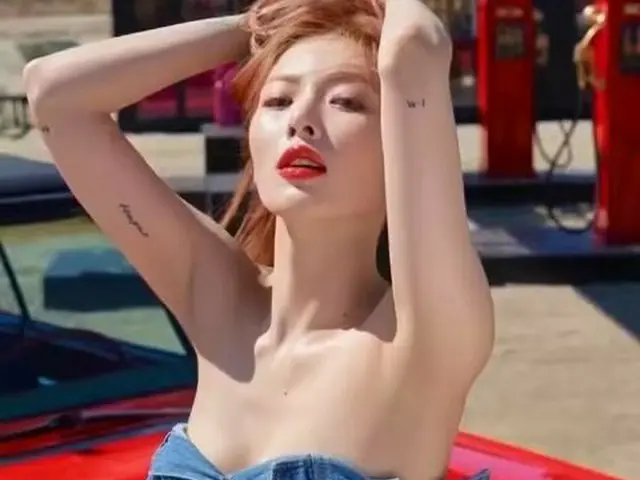 【g公式】4MINUTE_出身ヒョナ、画報撮影の様子が公開