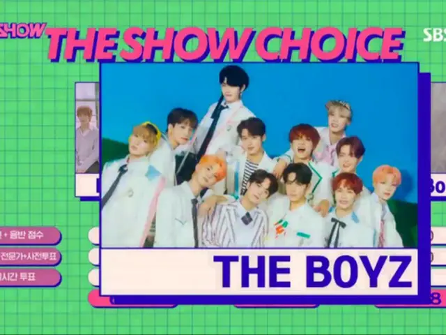 THE BOYZ、SBS MTV「THE SHOW」で1位。