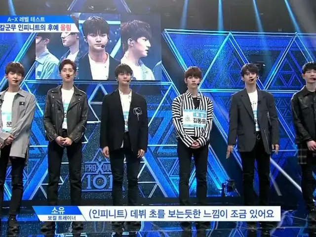 PRODUCE X 101、「Woollim」練習生たちの「レベル評価」舞台