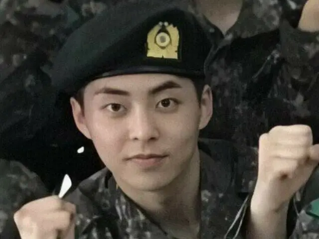 EXO シウミン、新兵教育中の写真
