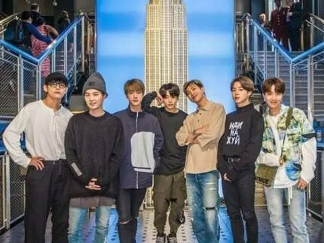 防弾少年団 JIMIN、またも「Tシャツ」論争の余地？●米国ツアーの後、ニューヨークのエンパイアステートビルを訪問●ビルの運営会社側はBTS色に照明を変更するな