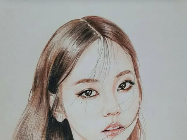 「芸能人の似顔絵を描くモデルさん」が話題