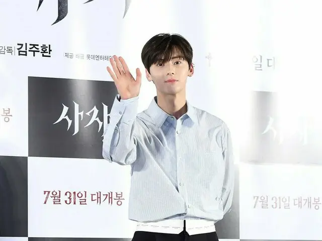 NU'EST ミンヒョン、映画「使者」VIP試写会に出席