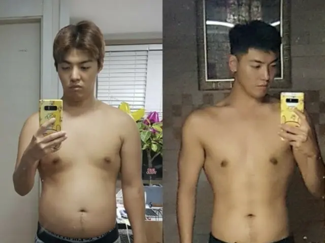 15キロの減量に成功したKangNam、ダイエット前後を公開