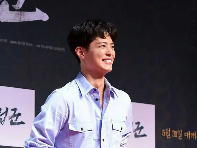 俳優パク・ボゴム、映画「対立軍」VIP試写会に参加中。