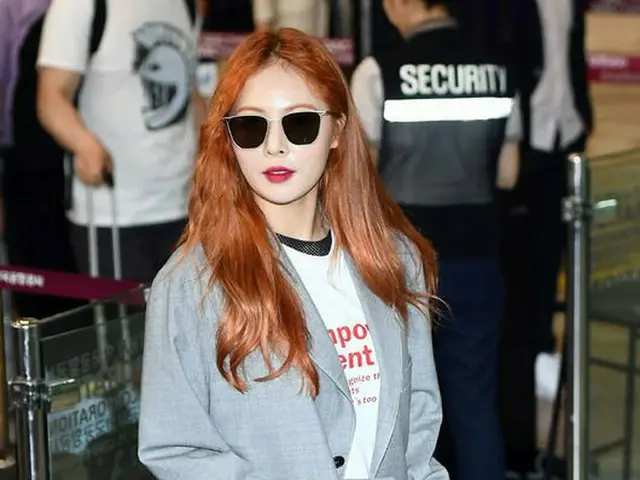 4Minute 出身ヒョナ、画報撮影のため日本に向けて出国。
