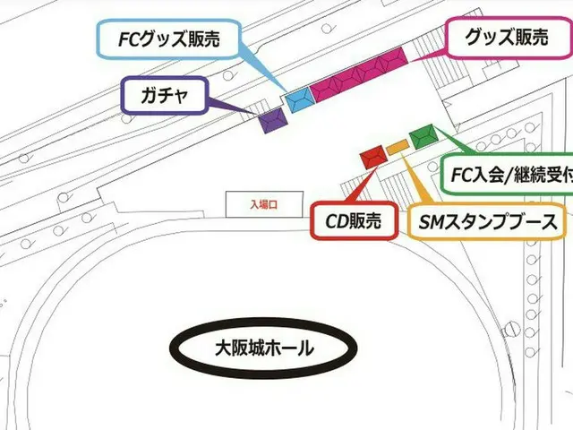 【JT公式】EXO、10月18日(金)、19日(土)開催「EXO PLANET #5 - EXplOration - inJAPAN」大阪城ホール公演会場周辺エ