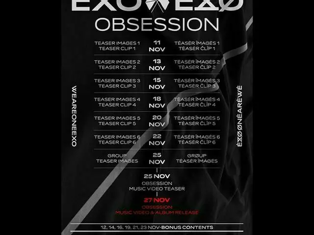 【G公式】EXO、EXO EXO The 6th Album [ 'OBSESSION」] - 🎧2019.11.27。