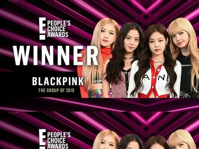 BLACKPINK、「E! People's Choice Award」で3冠王