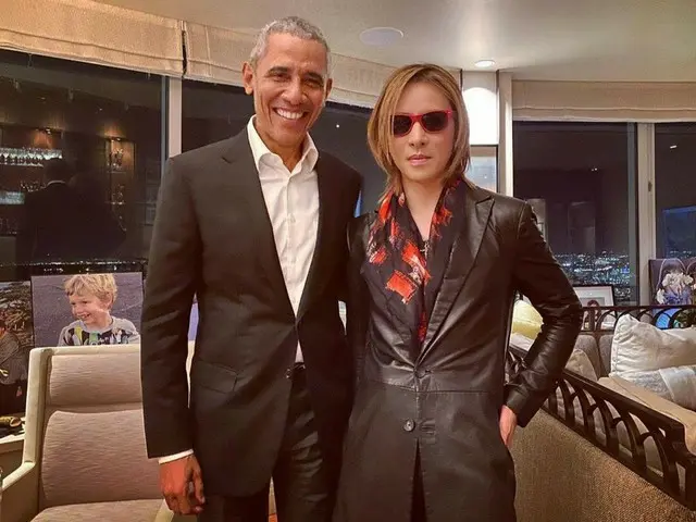 X JAPAN YOSHIKIの誕生日、米国オバマ前大統領との２ショットが韓国でも話題