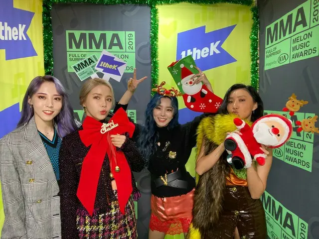 【t公式】MAMAMOO、RT 1theK：[ #MMAx1theK] #MAMAMOOのMMA2019認証ショットが到着しました📸#MAMAMOO(RBW_