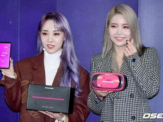 MAMAMOO ムンビョル＆ソラ、仮想型実感音楽サービスローンチ記者懇談会に出席。