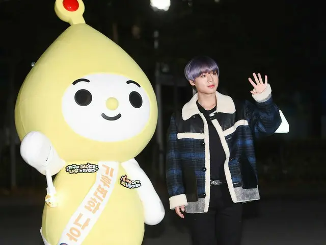 パク・ジフン、環境部(環境省)の気候変動キャラクターの“ナウ”とKBS「 ミュージックバンク 」に出勤