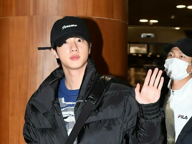 防弾少年団 JIN、日本に向けて出発