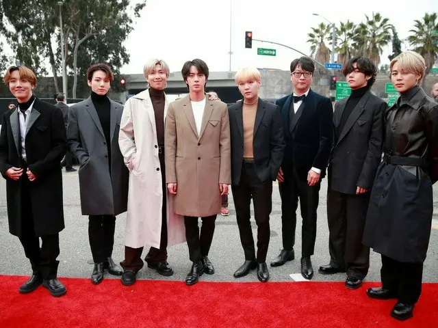 防弾少年団(#BTS)、「グラミー賞」の現場に到着
