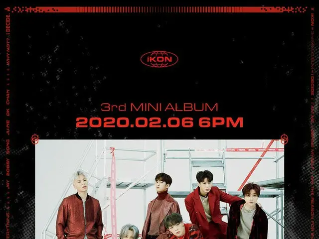 【d公式yg】#iKON「i DECIDE」MAIN POSTER 3rd Mini Album ✅2020.02.066PM #iKON#The3rdMini