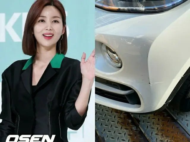 女優パク・ソルミ、車を当て逃げされてSNSで怒る。