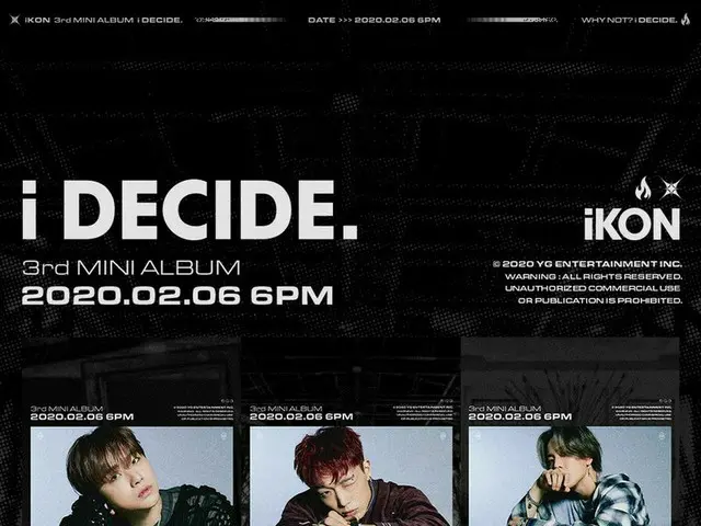 【d公式yg】#iKON「飛び込む(DIVE)」CONCEPT POSTER(BLACK VER。