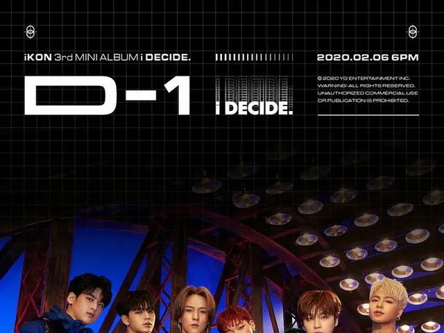 【d公式yg】#iKON「i DECIDE」D-1 POSTER 3rd Mini Album ✅2020.02.066PM #iKON#The3rdMiniA