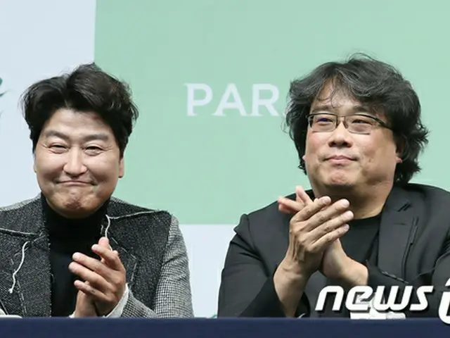 韓国映画「パラサイト 半地下の家族」ポン・ジュノ監督＆ 俳優ソン・ガンホ、2/24にTOHOシネマズ六本木ヒルズにてアカデミー賞凱旋舞台挨拶