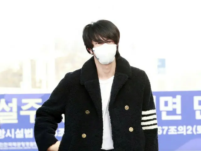 防弾少年団 JIN、米NYに向けて出発
