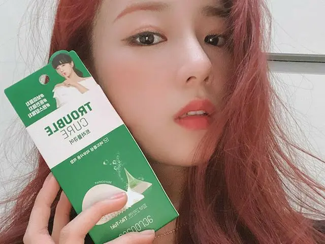 【g公式】Apink_ボミ、今回の活動もよろしく私の愛のアクロパス❤️トラブルぴったりストップ！ #アクロパス #トラブルキュア  
