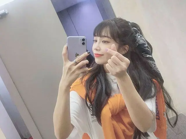 【g公式】Apink_ウンジ(EunJi)、 #私たちのすべての瞬間を愛して  #🐼社長  #今日の思い出つ追加要！ ありがとう💋   
