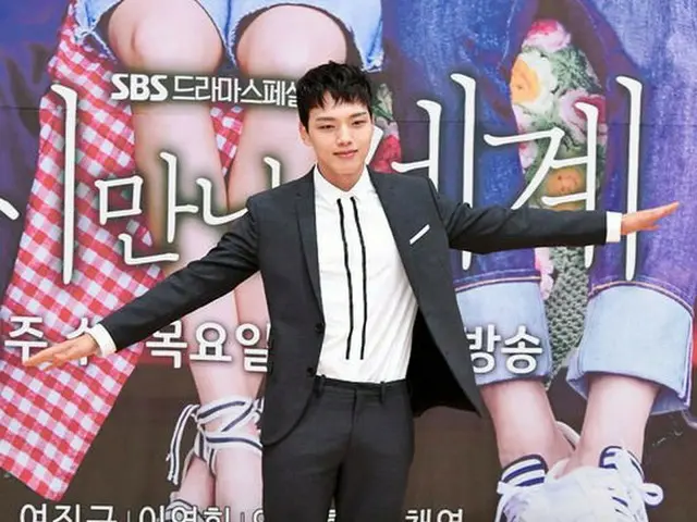 俳優ヨ・ジング、SBSドラマ「また会った世界」制作発表会に出席。