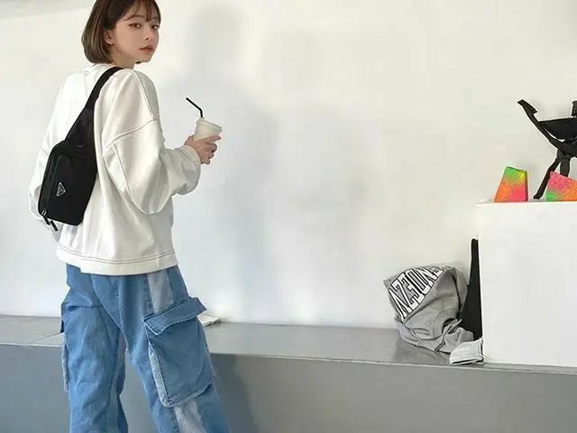 【g公式】モデルカン・テリ、天気ドキドキ💕  t-shirt＆pants fofwebsite   