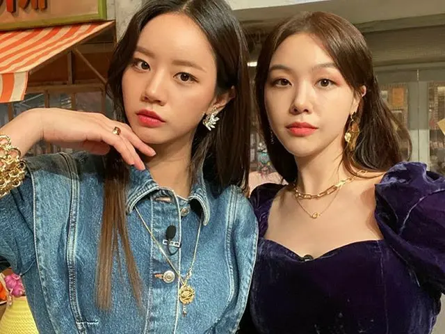 【g公式】GIRL’S DAY _ヘリ、いよいよ来てくれたミナ姉❤🧡💛💚💙💜ゴマプスプニダン😆😍   